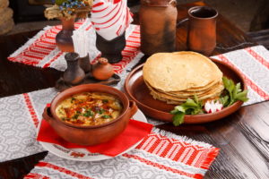 pancakes with sauce ((national belorussian food)
